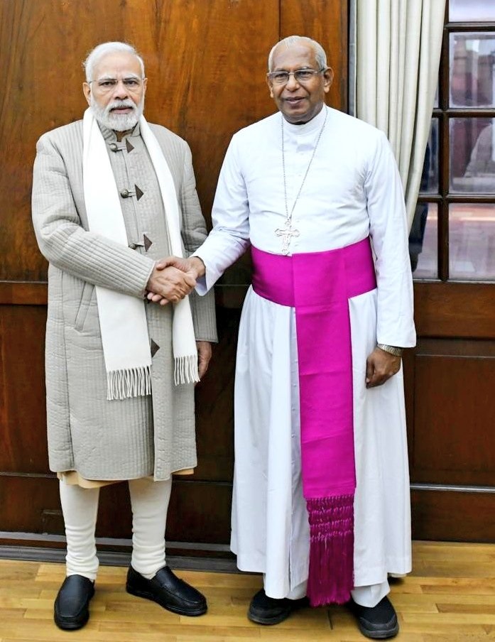 कैथोलिक बिशप्स के अध्यक्ष ने प्रधानमंत्री मोदी से की मुलाकात