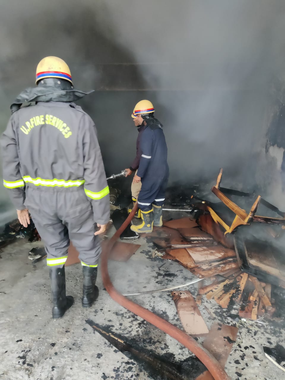 Fire In shaberi: पुलिस की तत्परता ने बचाई 56 जानें