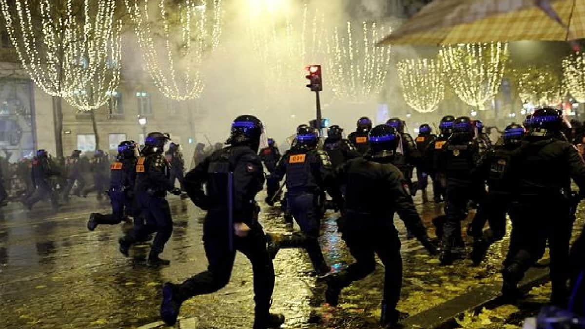 FIFA World Cup 2022 हार के बाद फ्रांस में दंगा