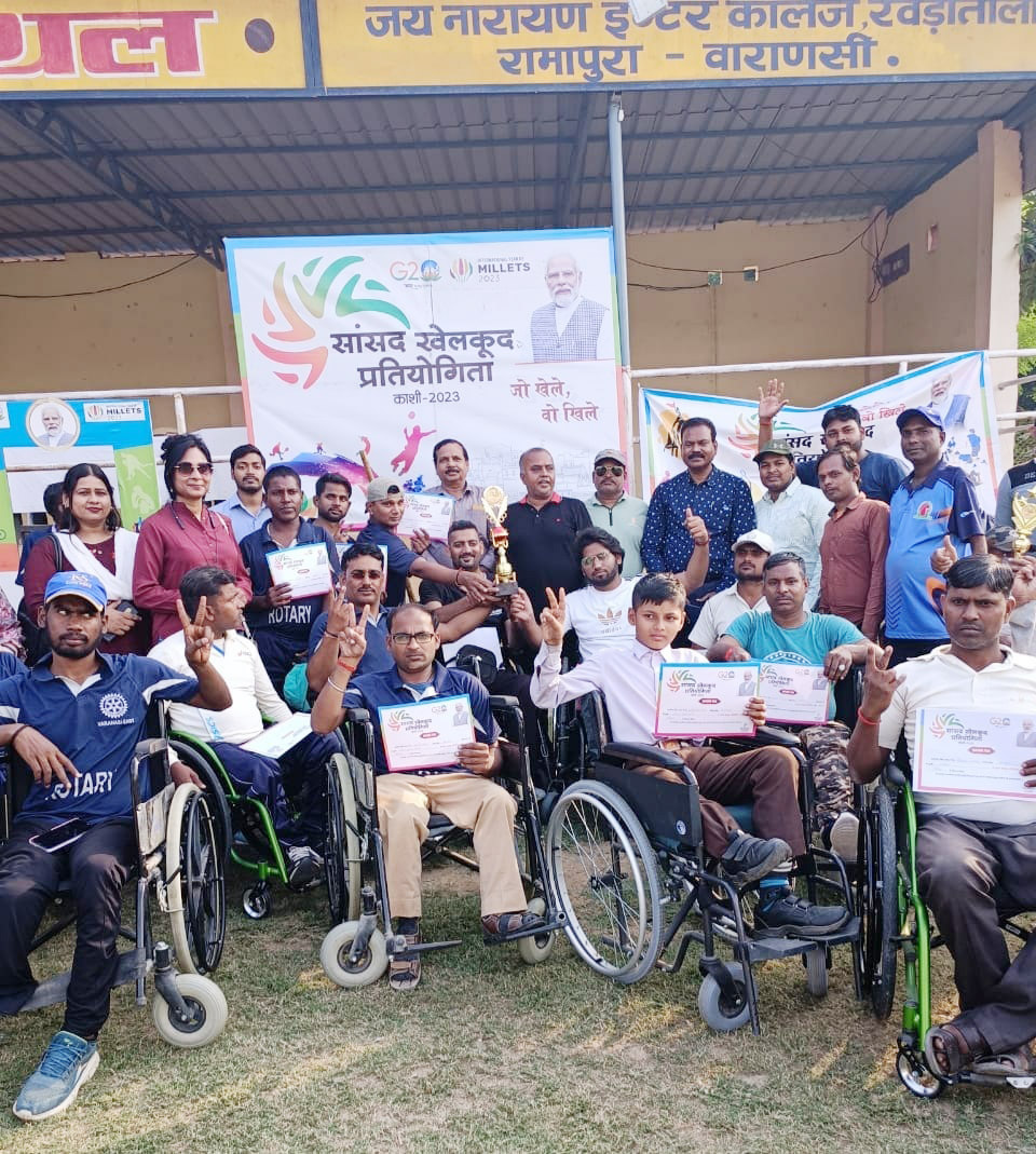 Disabled Cricket: दिव्यांग क्रिकेट खिलाड़ियों ने खूब जडे़ चौके और छक्के, जीता दिल