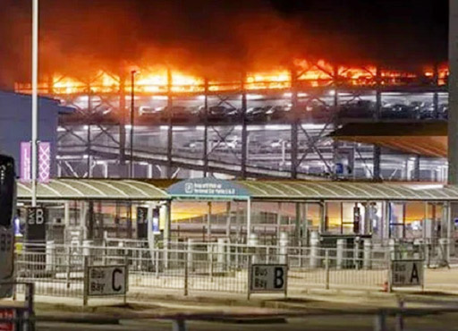London News : ल्यूटन एयरपोर्ट की कार पार्किंग में लगी आग, सभी फ्लाइट कैंसिल