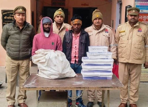  लाइनपार पुलिस ने अवैध तमंचों की फैक्ट्री का किया भण्डाफोड़ , दो गिरफ्तार 