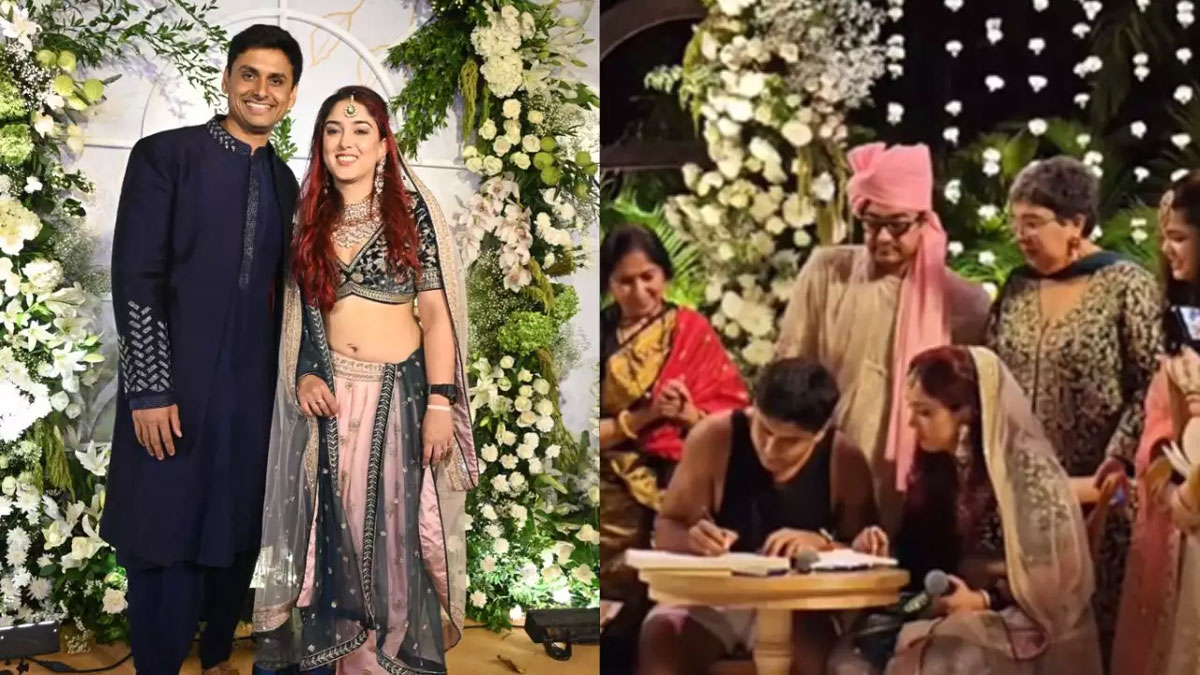 आमिर खान की बेटी की शादी में पहुचे वीवीआईपी, एक्स वाइफ किरण भी हुई शामिल