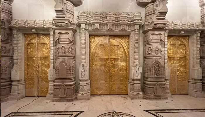 Ram temple photo: राम मंदिर की एक्सक्लूसिव तस्वीरें: लगाए गए 14 सोने के दरवाजे