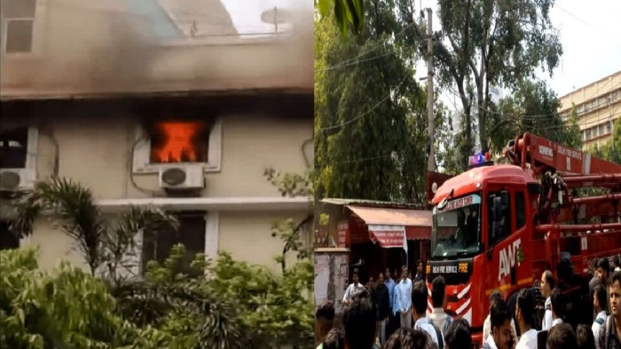 Delhi News: ITO के आयकर कार्यालय में लगी आग, एक की मौत