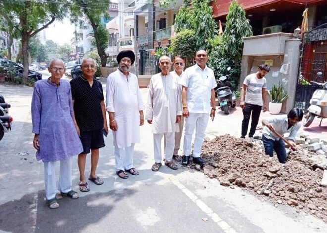 पार्षद ने कौशांबी प्लॉट एरिया में पानी की समस्या का किया समाधान