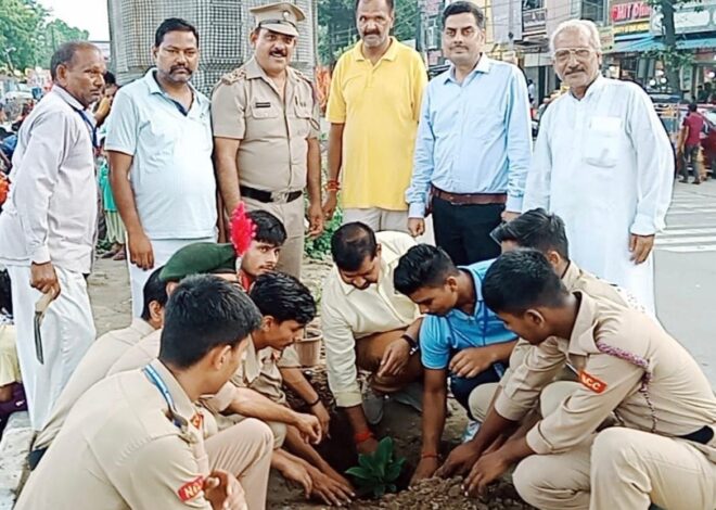 कैडेट्स ने पौधारोपण कर दिया पर्यावरण संरक्षण का संदेश