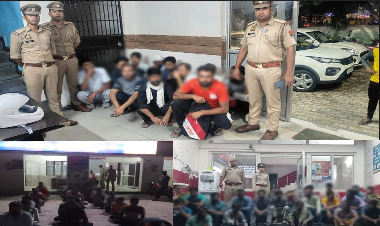 पुलिस ने खुले में शराब पीने वालो के खिलाफ जैसे ही अभियान चलाया तो हाउसफुल हो गए थाने