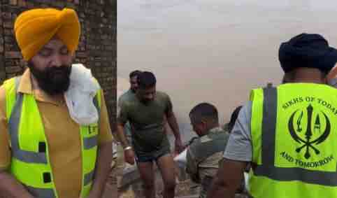 पठानकोट के मकौरा पट्टन में बाढ़ का कहर, 7 गांव कटे हुए, नाव ही एकमात्र सहारा, NRI-NGO की मदद से गुजर-बसर