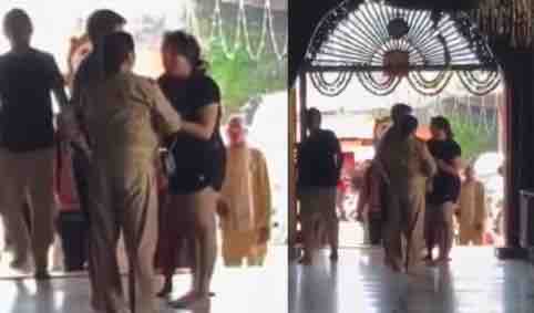 हरिद्वार के दक्षिण काली मंदिर में ड्रेस कोड विवाद: कच्छा पहनकर आई महिला ने पुजारियों से की तीखी बहस, बोलीं- ‘ये नियम भगवान ने नहीं, इंसानों ने बनाए’