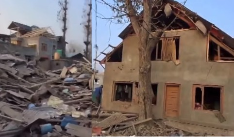 पुलवामा में डॉ. के घर पर बुलडोजर की कार्रवाई, आतंकी मॉड्यूल