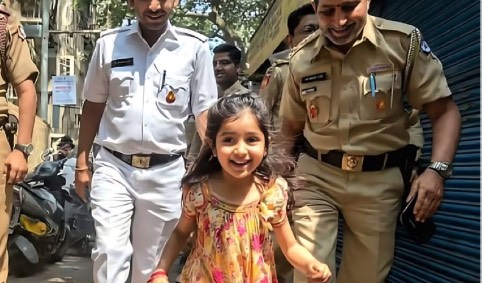 मुम्बई पुलिस ने महीनो बाद लौटाई खोई बेटी, आँखों में आंसू, दिल में उम्मीद