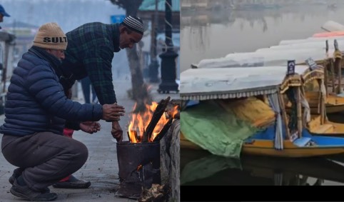 तापमान माइनस 6 डिग्री तक लुढ़का, श्रीनगर में अब तक की सबसे ठंडी रात