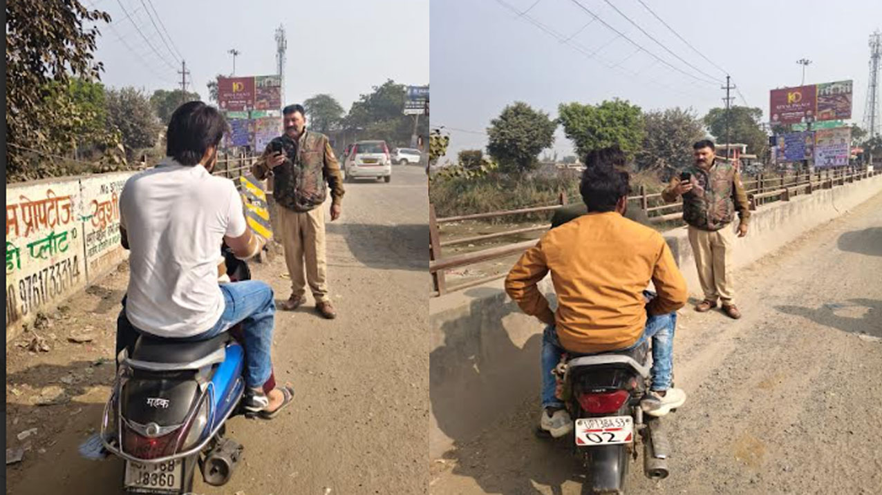 नोएडा पुलिस डंडा नही बल्कि मोबाइल चलाती है…