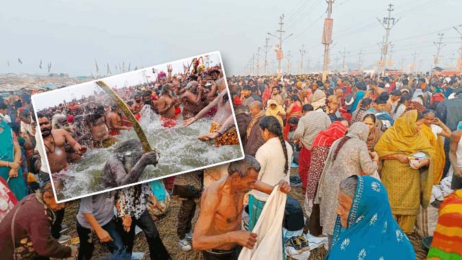Vasant Panchami : प्रयागराज में संगम तट पर श्रद्धालुओं का सैलाब, लाखों ने लगाई आस्था की डुबकी