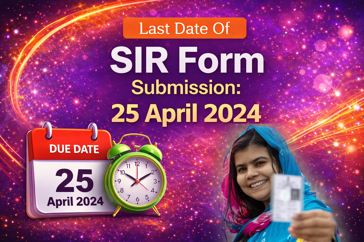 Last Date Of SIR Form Submission