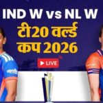 IND W vs NL W 2026 Live Score:
