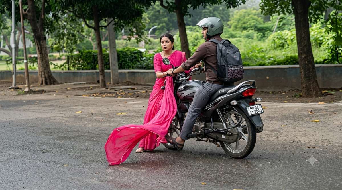 Video of girlfriend being dragged off bike goes viral