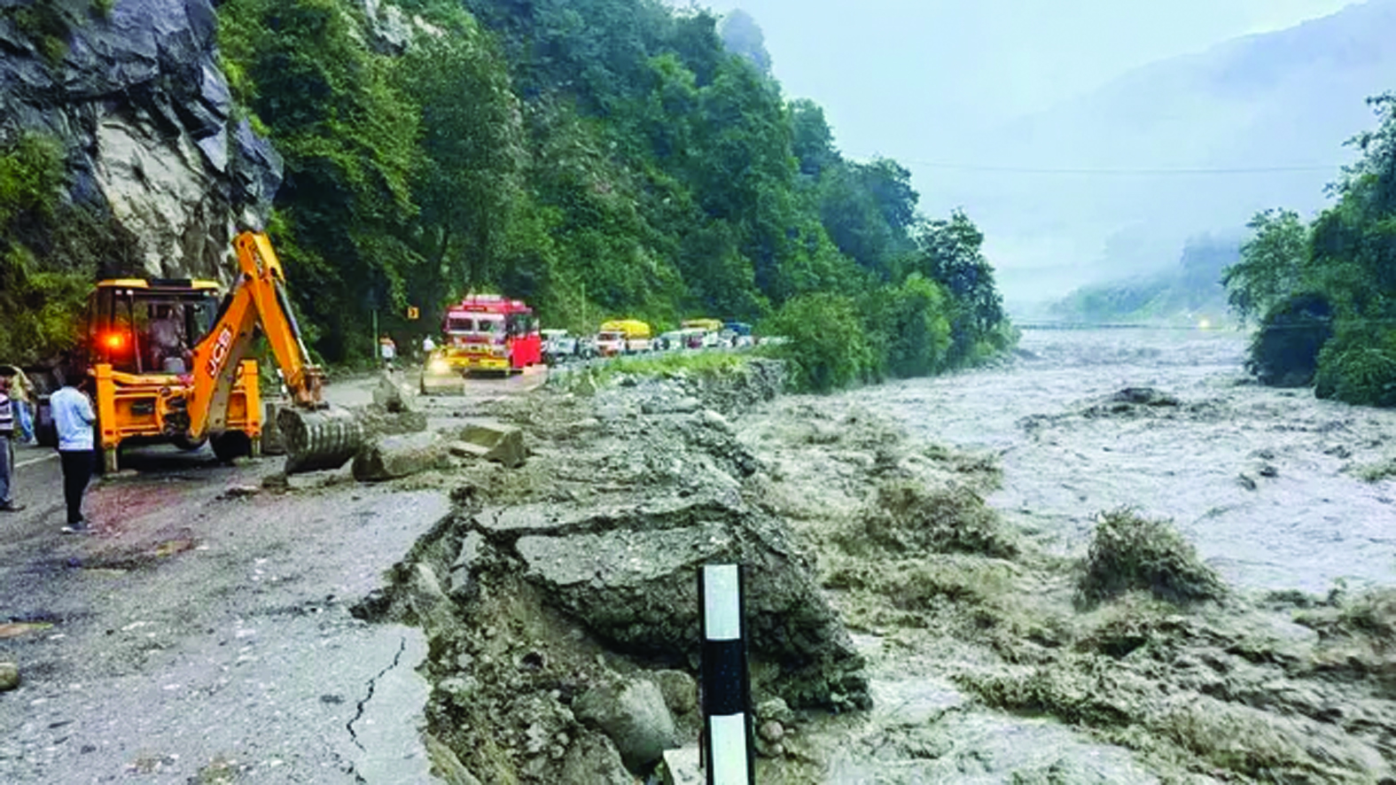 Heavy rain in Himachal